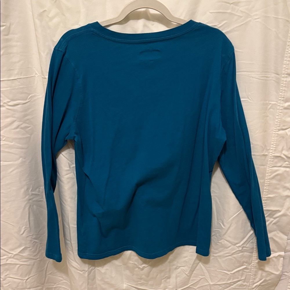 Jacksonville Jaguars Teal Long Sleeve Women's Top - Picture 3 of 3